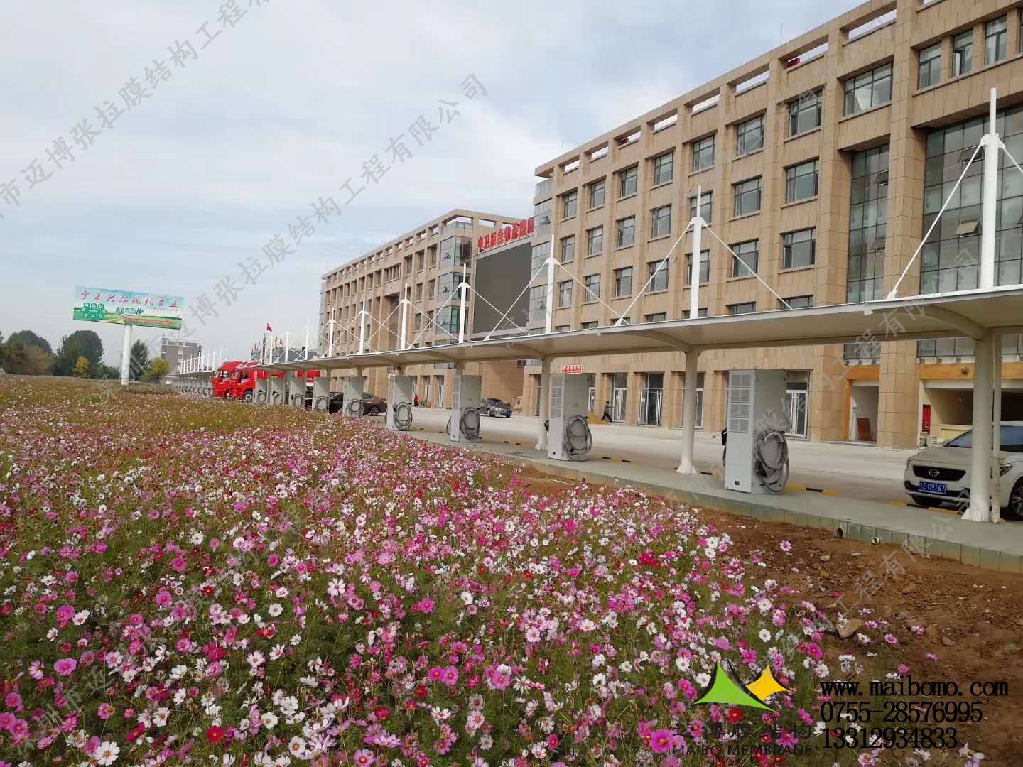 中卫市充电桩车棚膜结构